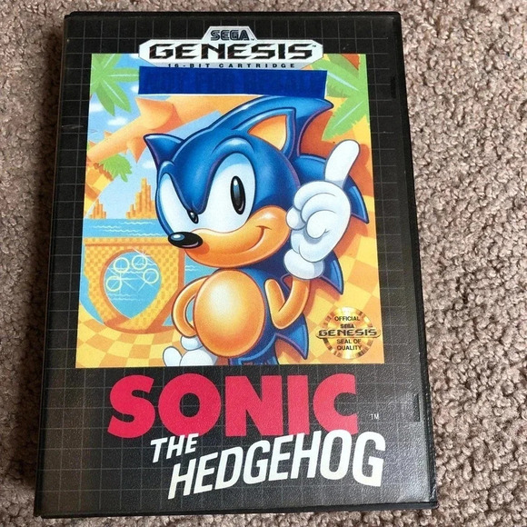 Vintage Sonic The Hedgehog Sega Genesis 1991 - Picture 1 of 3